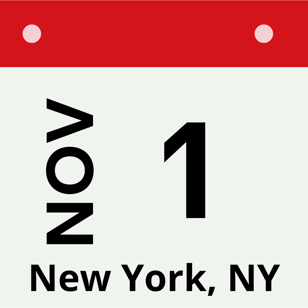 New York City, NY - Nov 1
